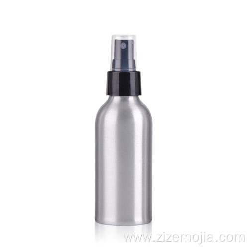 Wholesale cosmetic empty aluminum spray pump metal bottles